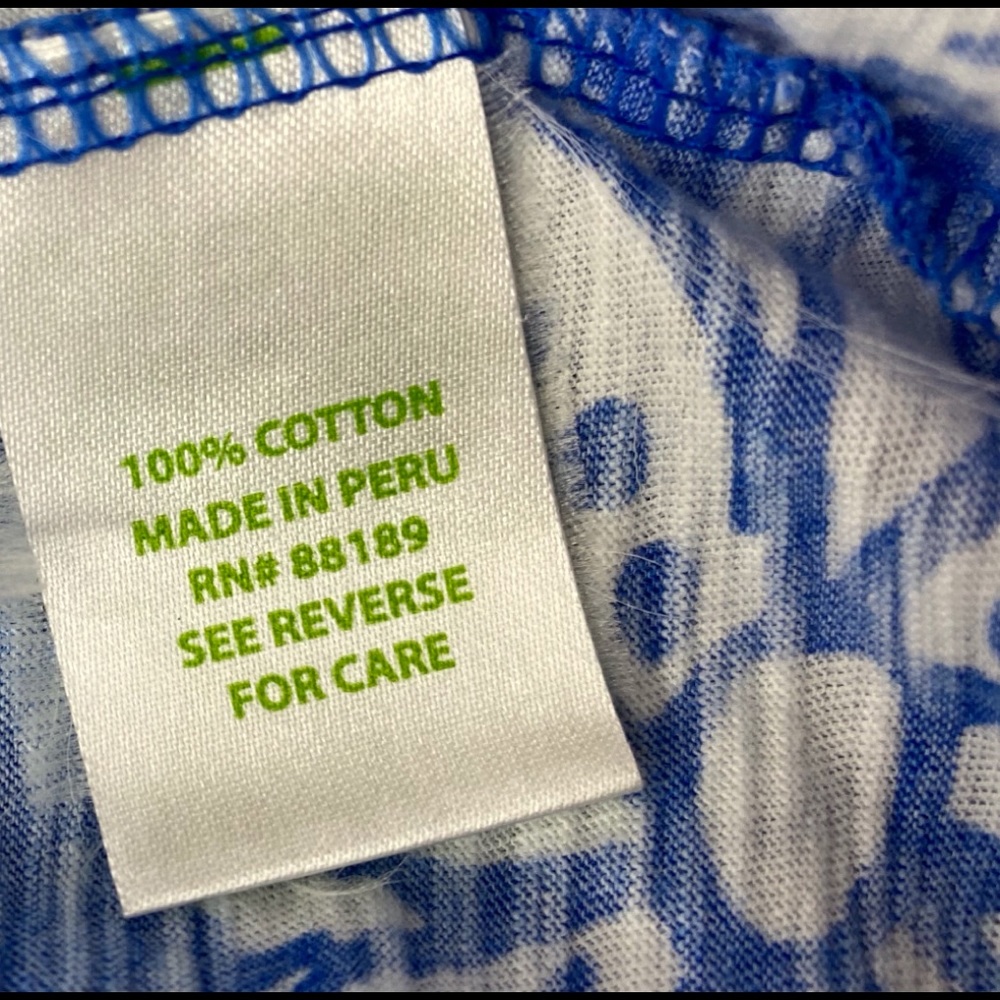 LILLY PULITZER blue & white “Quahog Chowdah” design knit dress, size M EUC FUN! - Picture 7 of 9